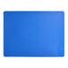 A blue rectangular Choice polyethylene cutting board.