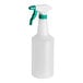 A white plastic Lavex spray bottle with a green handle and white cap.