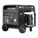 A black Tomahawk portable welder generator with wheels.