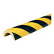 An Ideal Warehouse black and yellow striped tube guard.