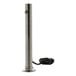 A stainless steel Hanson Heat Lamps pole with a back-mounted power cord.