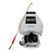 A Tomahawk concrete sprayer with a hose on a white background.