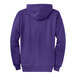 A purple Port & Company fleece full-zip hoodie.