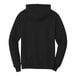 A black Port & Company Core Fleece pullover hoodie.