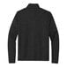 A black Port Authority fleece sweater jacket with a black collar.