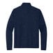 A Port Authority navy fleece sweater jacket with a half-zip.
