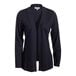 A navy Edwards women's cardigan with a shirttail hem.