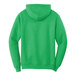 A Port & Company clover green core fleece pullover hoodie with a hood on a white background.