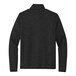 A black Port Authority fleece sweater jacket with a black collar.