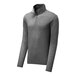 A Sport-Tek dark gray quarter-zip pullover sweatshirt.