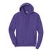 A purple Port & Company Core Fleece Pullover Hoodie sweatshirt.