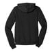 A black Bella + Canvas full-zip hoodie with a hood.