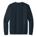 A back view of a navy District fleece crewneck sweatshirt with long sleeves and the word "Sweatshirt" in white.