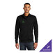 A black unisex Nike Dri-FIT half-zip sweater with customizable embroidery, shown in size 3X.
