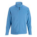 An Edwards small light blue fleece full-zip jacket.