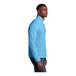 A man wearing a Pond Blue Heather Sport-Tek 1/4-zip pullover.