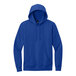 A deep royal blue District hoodie with a hood.