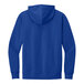 A deep royal blue District hoodie with a hood.