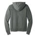 A back view of a Deep Heather Bella + Canvas sponge fleece pullover hoodie.