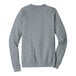 A Bella + Canvas unisex grey sponge fleece sweatshirt with long sleeves.