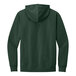 A forest green District sweatshirt hoodie with a hood.