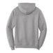 A Port & Company athletic heather grey core fleece pullover hoodie with a white background.