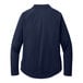 A Port Authority women's navy blue quarter-zip sweatshirt.