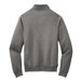 A Port & Company graphite heather quarter-zip pullover sweatshirt.