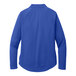 A Port Authority women's blue long sleeve quarter-zip sweatshirt.