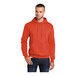 An orange Port & Company Core Fleece pullover hoodie.