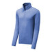 A Sport-Tek blue quarter-zip pullover sweatshirt.