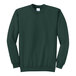 A dark green Port & Company fleece sweatshirt.