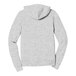 A grey Bella + Canvas full-zip hoodie.