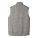 A gray Port Authority fleece sweater vest.