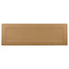 A rectangular brown rectangular platter with a beige center and brown border.