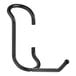 A black metal Regency all-purpose hook.