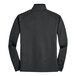 A Port Authority iron gray quarter-zip sweater with black accents.