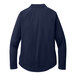 A Port Authority women's navy blue quarter-zip sweatshirt.