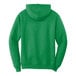 A green Port & Company fleece pullover hoodie.