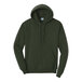 A olive green Port & Company Core Fleece Pullover Hoodie