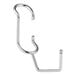 A silver metal Regency chrome utility hook with a round hook on the end.
