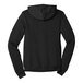 A Bella + Canvas black heather sponge fleece full-zip hoodie with a hoodie.