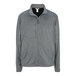 A heather grey Edwards fleece full-zip jacket with black zippers.