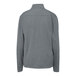 A heather gray fleece jacket with black accents.