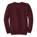 A maroon Port & Company core fleece sweatshirt.