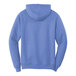 A Carolina blue Port & Company core fleece pullover hoodie with a hood.