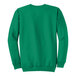 A green Port & Company fleece sweatshirt.