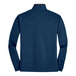 A Port Authority blue quarter-zip pullover sweater with a textured design.