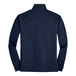 A Port Authority navy quarter-zip pullover sweater with a vertical texture.