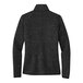 A black Port Authority fleece sweater jacket for women.